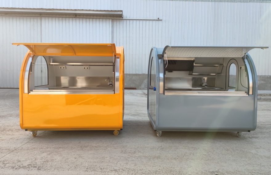 ice cream kiosks with different colors for sale